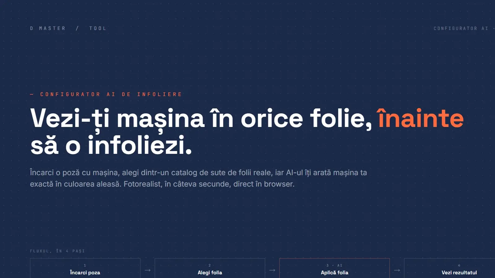 Un configurator AI care îți arată mașina infoliată înainte să o infoliezi